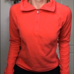 Colombia half zip up bright pink/orangish fleece